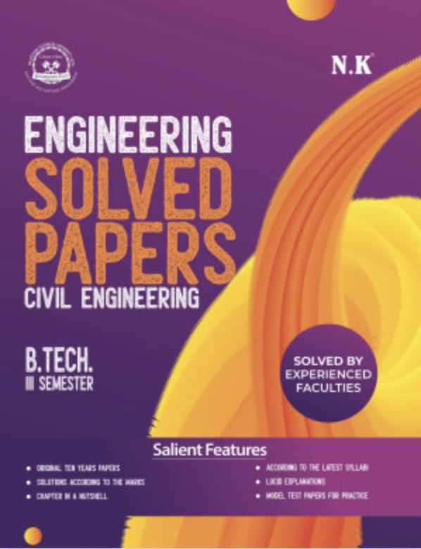 NK RTU B Tech Civil Engineering Solved Papers III Semester - Image 1