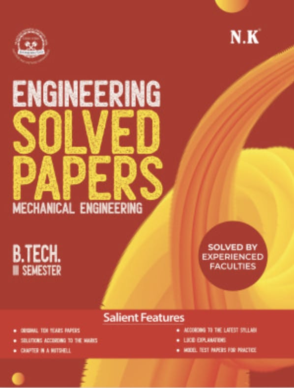 NK RTU B Tech Mechanical Engineering Solved Papers III Semester - Image 1